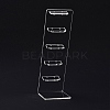 Transparent Acrylic Earrings Display Stands EDIS-G014-04-4
