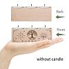 3 Hole Wood Candle Holders DIY-WH0375-006-4