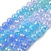 Electroplate Glass Beads Strands EGLA-D300-06-6mm-05-5