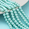 Baking Paint Pearlized Glass Pearl Round Bead Strands HY-Q003-6mm-32-1