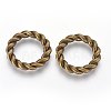 Tibetan Style Alloy Linking Rings X-TIBE-S050-AB-FF-2