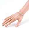 Women's 304 Stainless Steel Rolo Chain Bracelets BJEW-JB05996-01-4