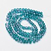Crackle Glass Beads Strands X-CCG-Q002-6mm-06-2
