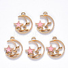 Alloy Enamel Pendants ENAM-S121-062B-2