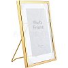 Glass Picture Frame with Iron Easel AJEW-WH0021-58B-1