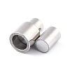 Tarnish Resistant 304 Stainless Steel Magnetic Clasps with Glue-in Ends LS-STAS-F276-04P-3