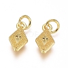 Electroplated Alloy Charms X-PALLOY-G267-13G-2