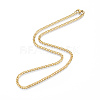 Men's 201 Stainless Steel Cuban Link Chain Necklace NJEW-N050-A06-3-40G-3