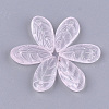 Transparent Spray Painted Glass Pendants GLAA-S183-29A-1
