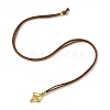 Brass Macrame Pouch Stone Holder Pendant Necklaces NJEW-JN04653-02-7