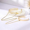 Alloy Chain Cuff Bangles FS-WGDB032-01-3