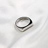 Rectangle 304 Stainless Steel Finger Rings for Men FS-WGDBD74-08-1