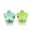 Rubberized Style Plastic Claw Hair Clips OHAR-G001-08-4