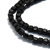 Natural Black Tourmaline Beads Strands G-P457-B01-02D-2