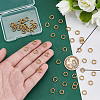 60Pcs Brass Open Jump Rings KK-PH0013-09-3