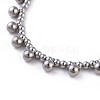 304 Stainless Steel Beaded  Necklaces NJEW-JN02461-2