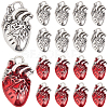 32Pcs 2 Colors Tibetan Style Alloy Pendants FIND-SC0009-46-1