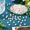 500Pcs Plating Acrylic Beads PACR-TADJ0001-01K-4