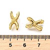 Brass Micro Pave Clear Cubic Beads KK-B135-04G-3
