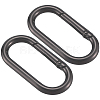 6Pcs Alloy Spring Gate Rings FIND-SP0001-24B-1