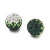Gradient Color Design Polymer Clay Rhinestone Beads CLAY-NH0001-03-3