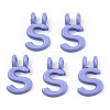 Rack Plating Spray Painted Alloy 2-Loop Link Pendants PALLOY-N176-01S-1
