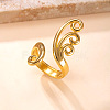 304 Stainless Steel Cuff Open Rings WG1A940-01-1