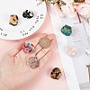 7Pcs 7 Colors Cartoon Mini Cat Cellulose Acetate(Resin) Claw Hair Clips OHAR-GF0001-21-3