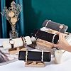 Bamboo Velvet T-Bar Bracelet Display Stands BDIS-WH0002-08-3