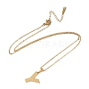 Ion Plating(IP) Initial Letter 304 Stainless Steel Pendant Necklaces NJEW-M199-01G-Y-3
