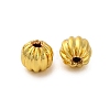 Rack Plating Pumpkin Brass Spacer Beads KK-Z070-35G-01-2