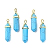 Synthetic Turquoise Pointed Pendants G-G025-01G-13-1