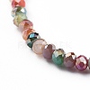 Faceted Glass Beaded Necklaces NJEW-JN02553-04-2