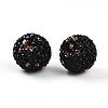Polymer Clay Pave Rhinestone Beads RB-T018-01I-1