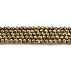 Electroplate Glass Beads Strands X-GLAA-H021-01A-FP07-2