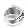 316 Surgical Stainless Steel Wide Band Rings RJEW-G092-23-21mm-2