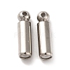 Non-Tarnish 202 Stainless Steel Stick Pin End Cap STAS-E192-12P-1