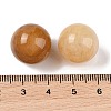 Natural Topaz Jade No Hole Sphere Beads G-K353-04D-17-3