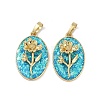 Rack Plating Brass Pendants KK-U032-91G-12-1