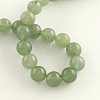 Natural Gemstone Green Aventurine Round Bead Strands X-G-R265-8mm-2