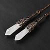 Natural Quartz Crystal Dowsing Pendulum Big Pendants G-H285-06R-25-2