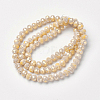 Electroplate Opaque Glass Beads Strands EGLA-A034-P4mm-T12-2