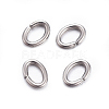 Tarnish Resistant 304 Stainless Steel Open Jump Rings X-STAS-F221-40P-M-2