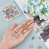 SUPERFINDINGS 48Pcs 6 Colors Alloy Rhinestone Pendants FIND-FH0007-39-3
