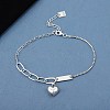 925 Thai Sterling Silver Anklets AJEW-BB60884-A-2
