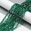 Transparent Electroplate Glass Beads Strands LS-GLAA-F029-2mm-C10-4