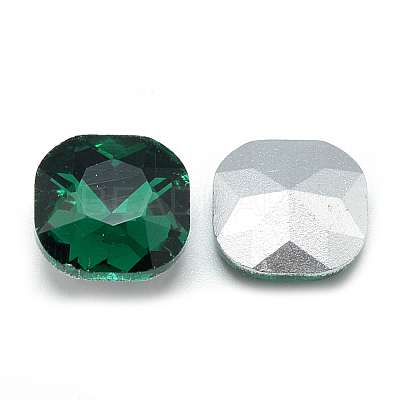 Pointed Back Glass Rhinestone Cabochons RGLA-T032-10x10mm-16-1