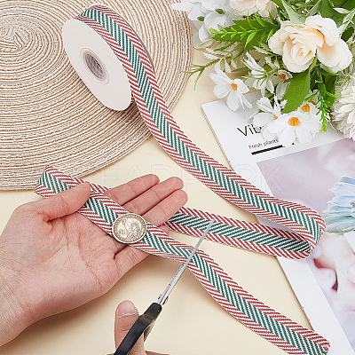 10 Yards Polycotton Ribbons OCOR-WH0070-185B-1