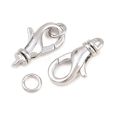 Brass Lobster Claw Clasps KK-H287-08B-P-1