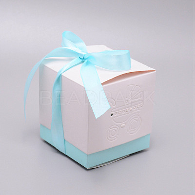 Square Paper Pierced Candy Boxes CON-WH0084-10-1